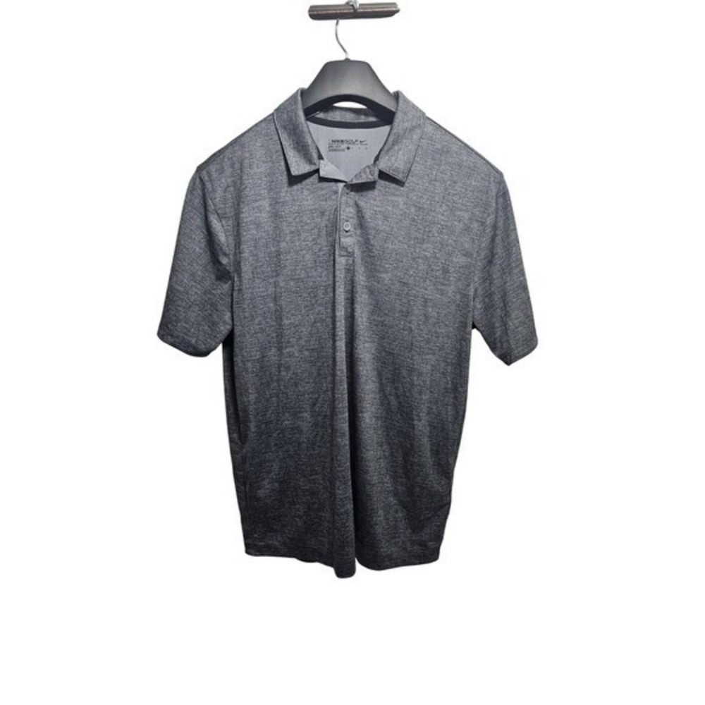 Nike Golf‎ Mens Dri-Fit Polo Shirt Heather Gray ROCA PATRON Logo Size L